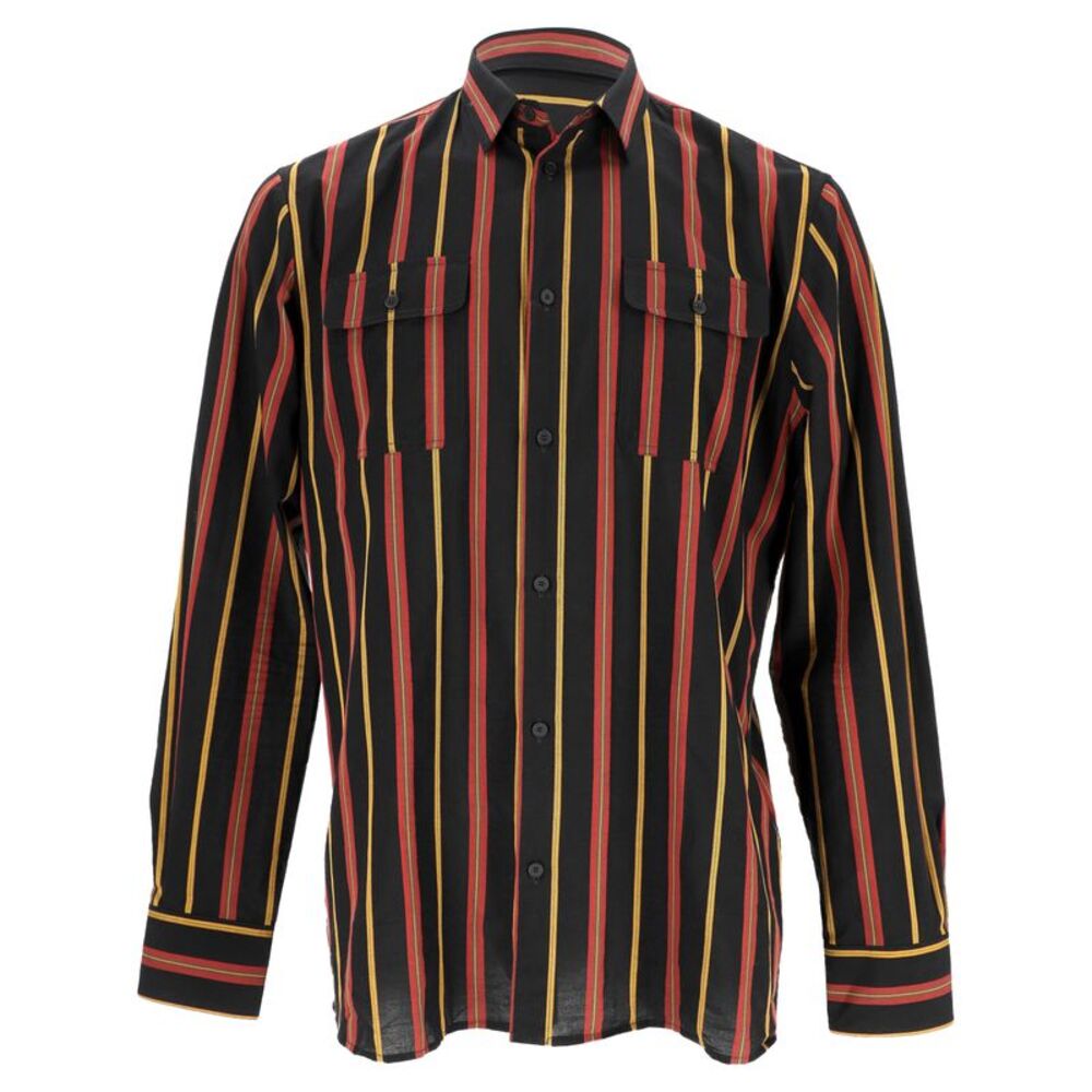 Bottega Veneta Striped Button Down Shirt in Multicolor Cotton